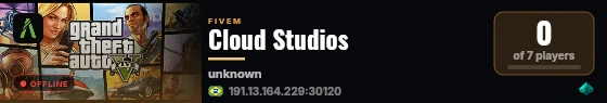 Cloud Studios live status badge