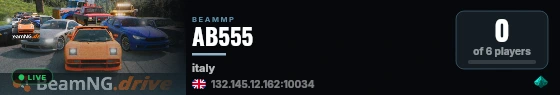AB555 live status badge