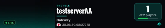 testserverAA live status badge