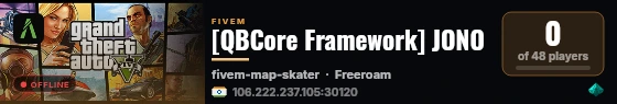 [QBCore Framework] JONO live status badge