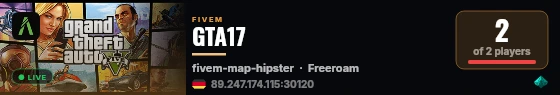 GTA17 live status badge