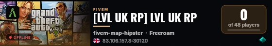 [LVL UK RP] LVL UK RP live status badge