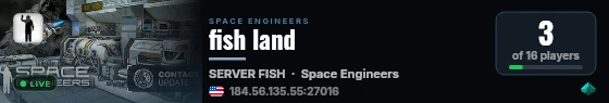 fish land live status badge