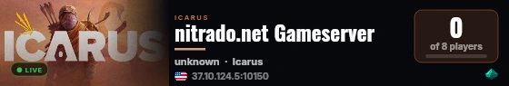 nitrado.net Gameserver live status badge