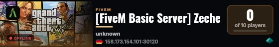 [FiveM Basic Server] Zeche live status badge