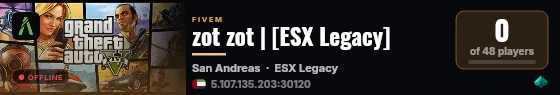 zot zot | [ESX Legacy] live status badge