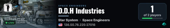 D.D.H Industries live status badge