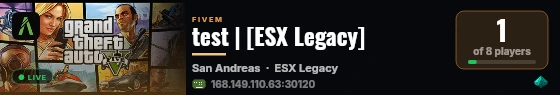 test | [ESX Legacy] live status badge