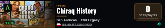 Chiraq History live status badge