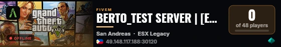 BERTO_TEST SERVER | [ESX Legacy] live status badge