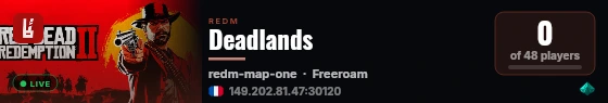 Deadlands live status badge