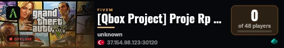 [Qbox Project] Proje Rp TR TEMA live status badge
