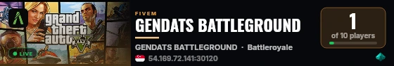 GENDATS BATTLEGROUND live status badge