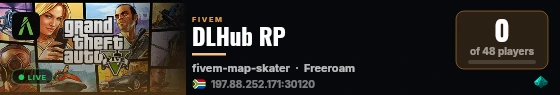 DLHub RP live status badge