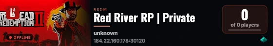 Red River RP | Private live status badge