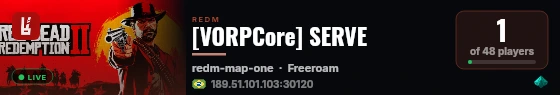 [VORPCore] SERVE live status badge