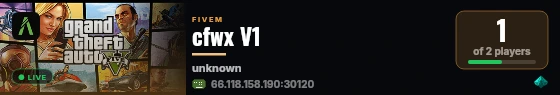 cfwx V1 live status badge
