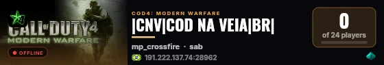 |CNV|COD NA VEIA|BR| live status badge