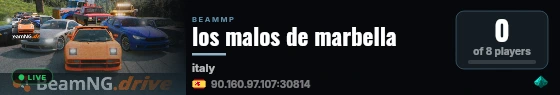 los malos de marbella live status badge