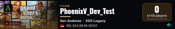 PhoenixV_Dev_Test live status badge