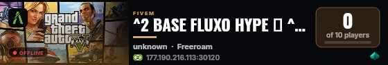 ^2 BASE FLUXO HYPE 😈 ^7 | ✔️ BASE OTIMIZADA E INOVADORA ✔️ | 🌀 https://discord.gg/wzPgpUjCuk  live status badge