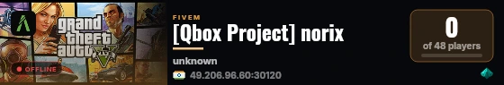 [Qbox Project] norix live status badge