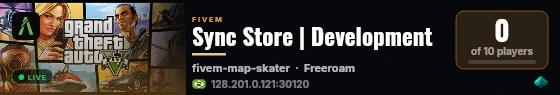 Sync Store | Development live status badge
