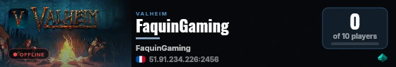 FaquinGaming live status badge
