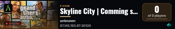 Skyline City | Comming soon! live status badge