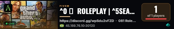 ^0 🔨  ROLEPLAY | ^5SEASON 1 live status badge
