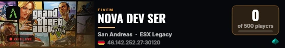 NOVA DEV SER live status badge