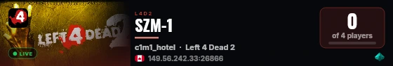 SZM-1 live status badge