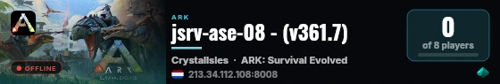 jsrv-ase-08 - (v361.7) live status badge