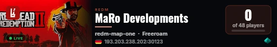 MaRo Developments live status badge