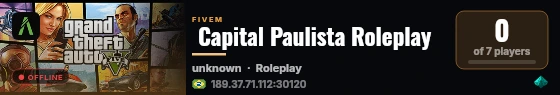  Capital Paulista Roleplay live status badge