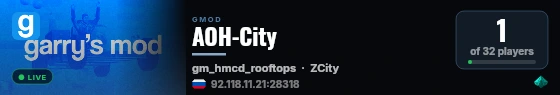AOH-City live status badge