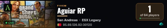 Aguiar RP live status badge