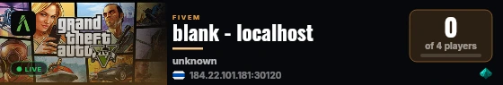 blank - localhost live status badge