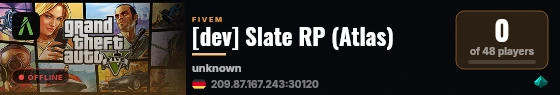 [dev] Slate RP (Atlas) live status badge