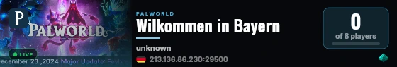 Wilkommen in Bayern live status badge