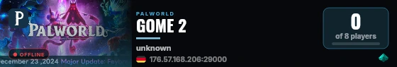 GOME 2 live status badge