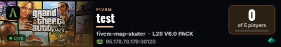 test live status badge