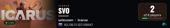 SVO live status badge