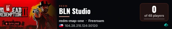 BLN Studio live status badge
