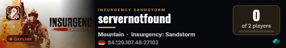servernotfound live status badge