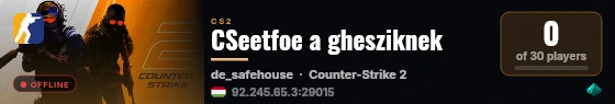 CSeetfoe a ghesziknek live status badge