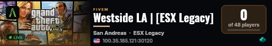 Westside LA | [ESX Legacy] live status badge