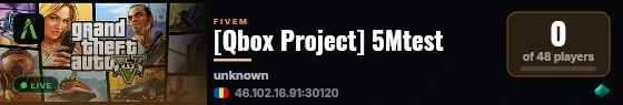 [Qbox Project] 5Mtest live status badge
