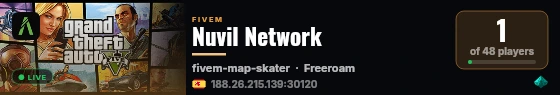 Nuvil Network live status badge