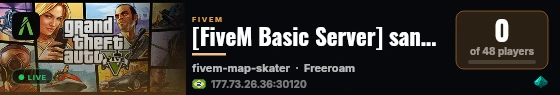 [FiveM Basic Server] santiago live status badge